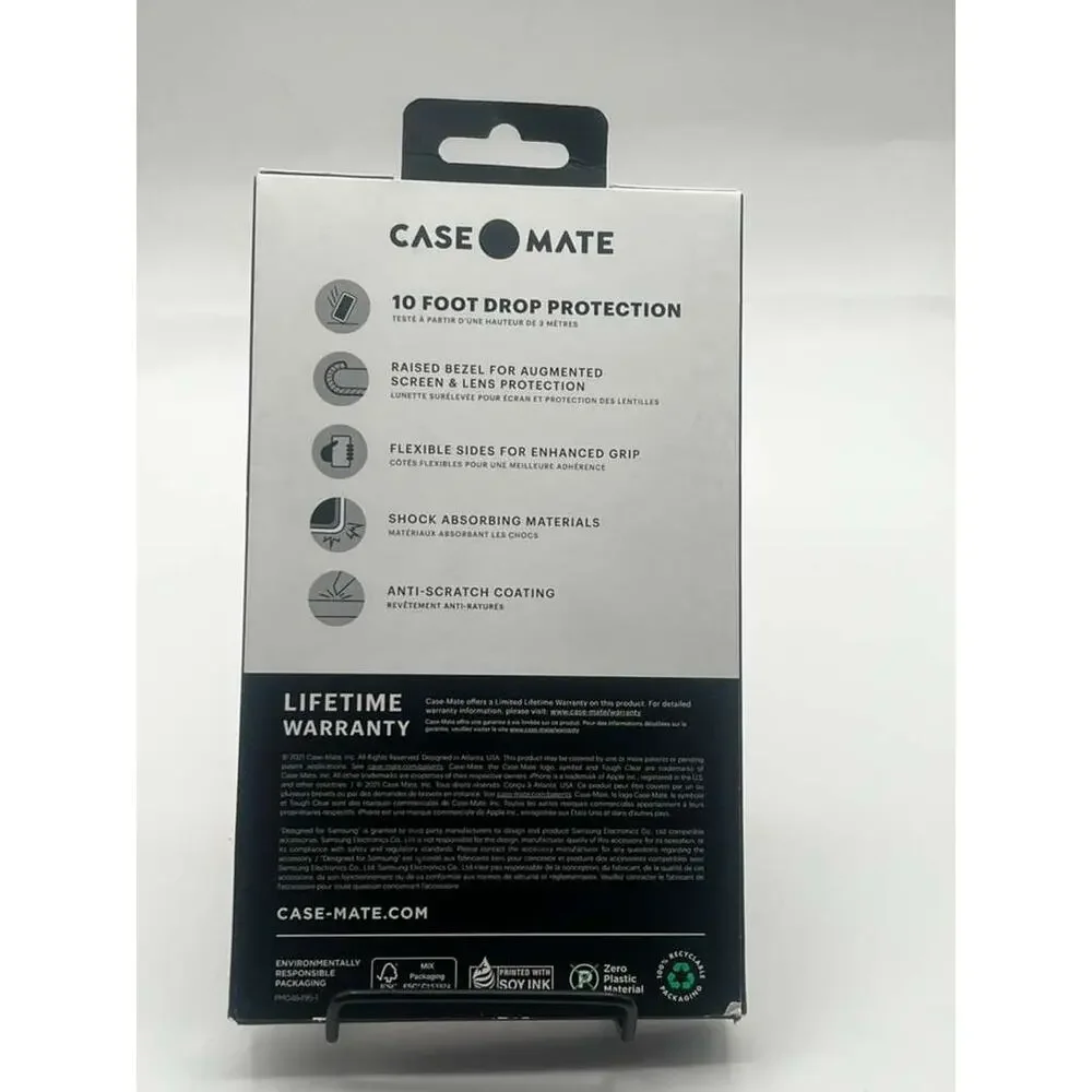 Case-Mate Tough Clear Case for Samsung Galaxy S22 Clear Anti-Yellowing Cover
